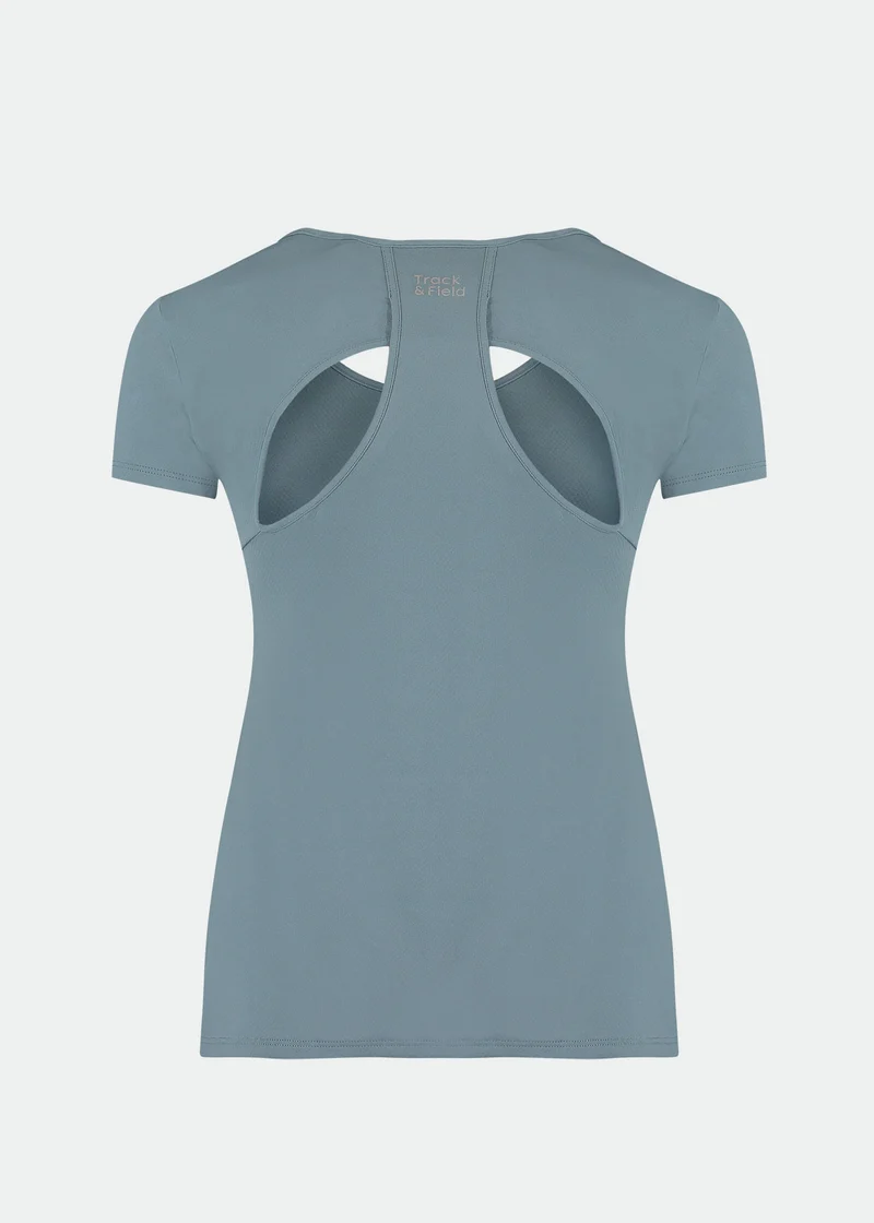 T-Shirt Mulher Manga Curta Gota