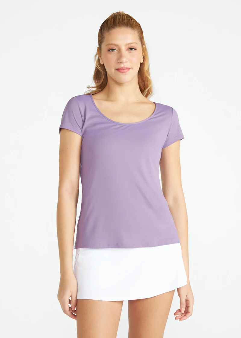T-Shirt Mulher Manga Curta Gota