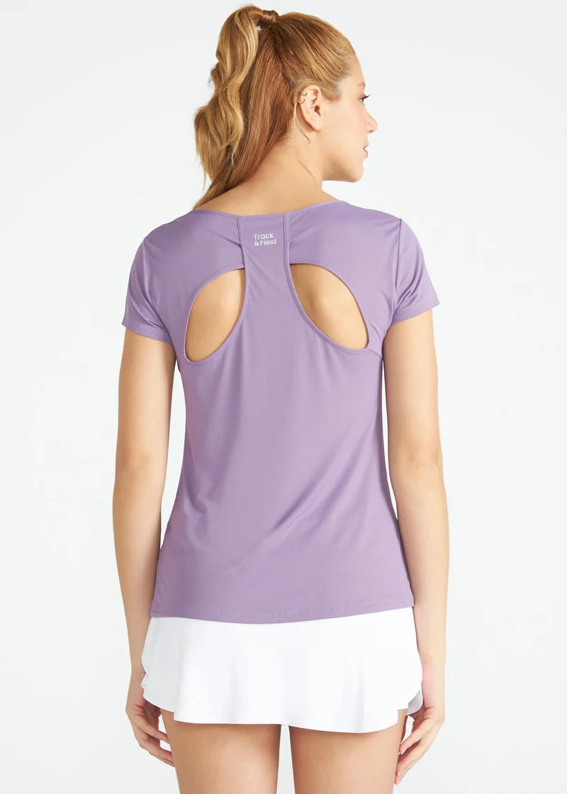 T-Shirt Mulher Manga Curta Gota