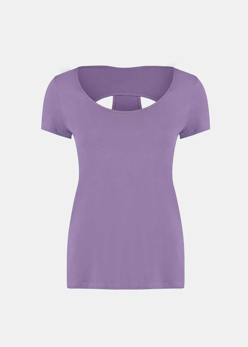 T-Shirt Mulher Manga Curta Gota