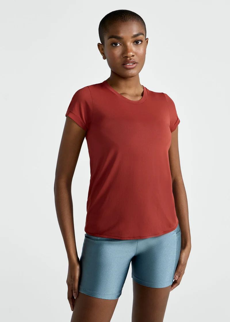 T-Shirt Mulher Manga Curta Thermodry