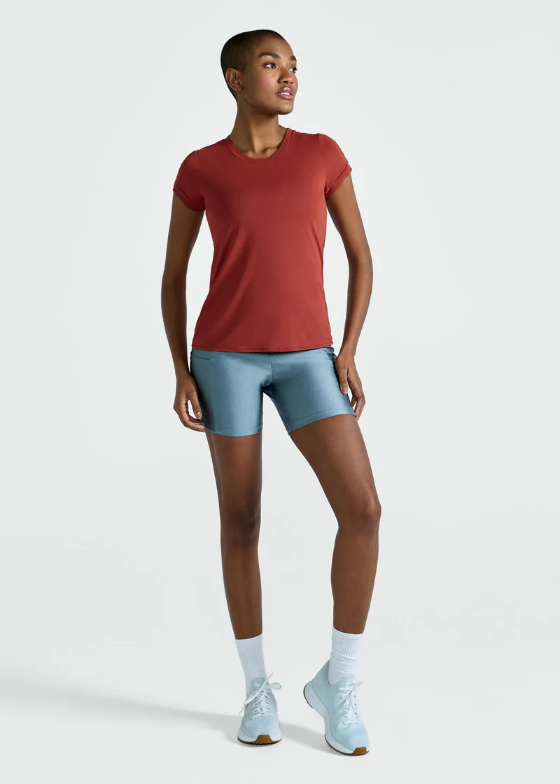 T-Shirt Mulher Manga Curta Thermodry
