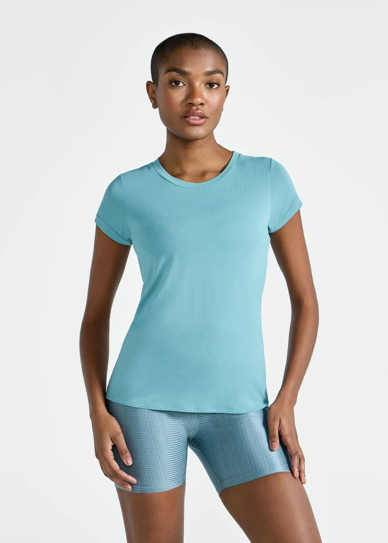 T-Shirt Mulher Manga Curta Thermodry