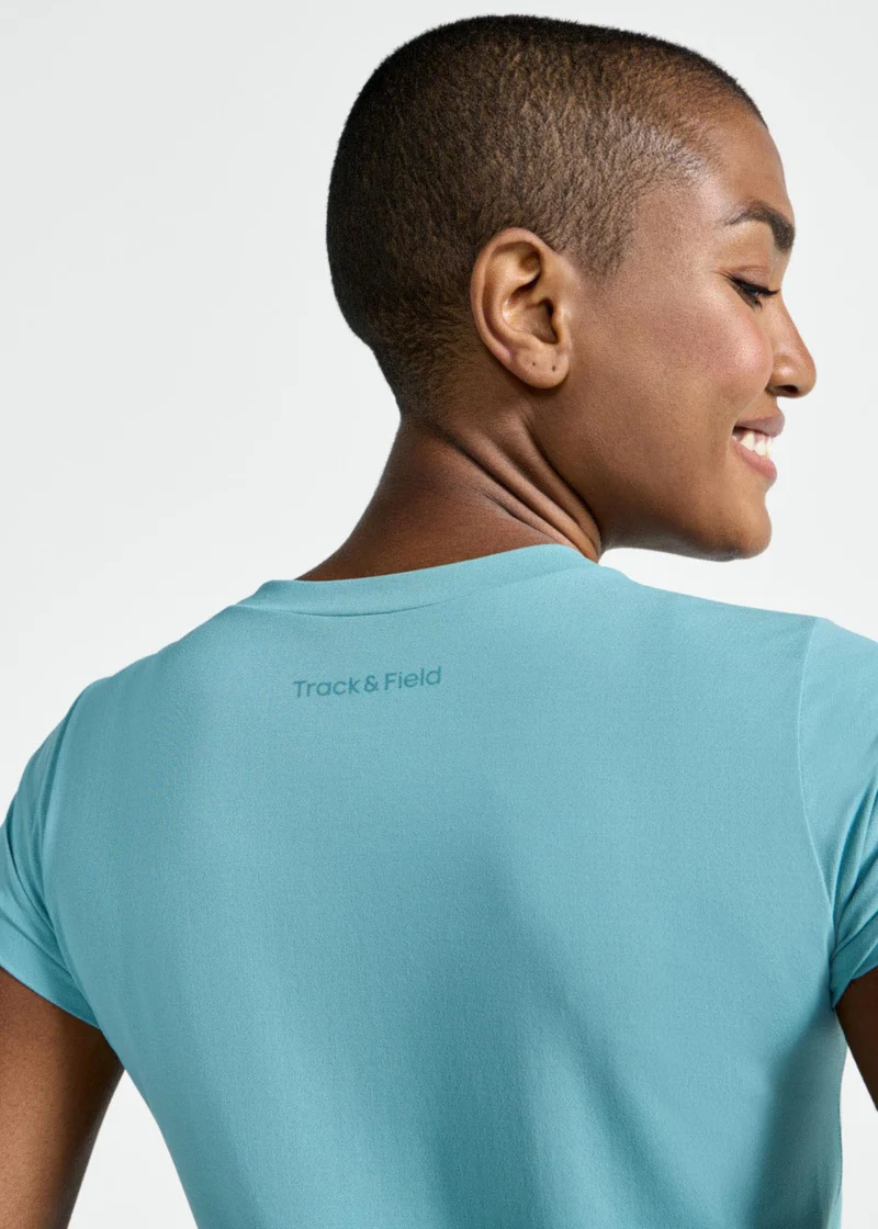T-Shirt Mulher Manga Curta Thermodry