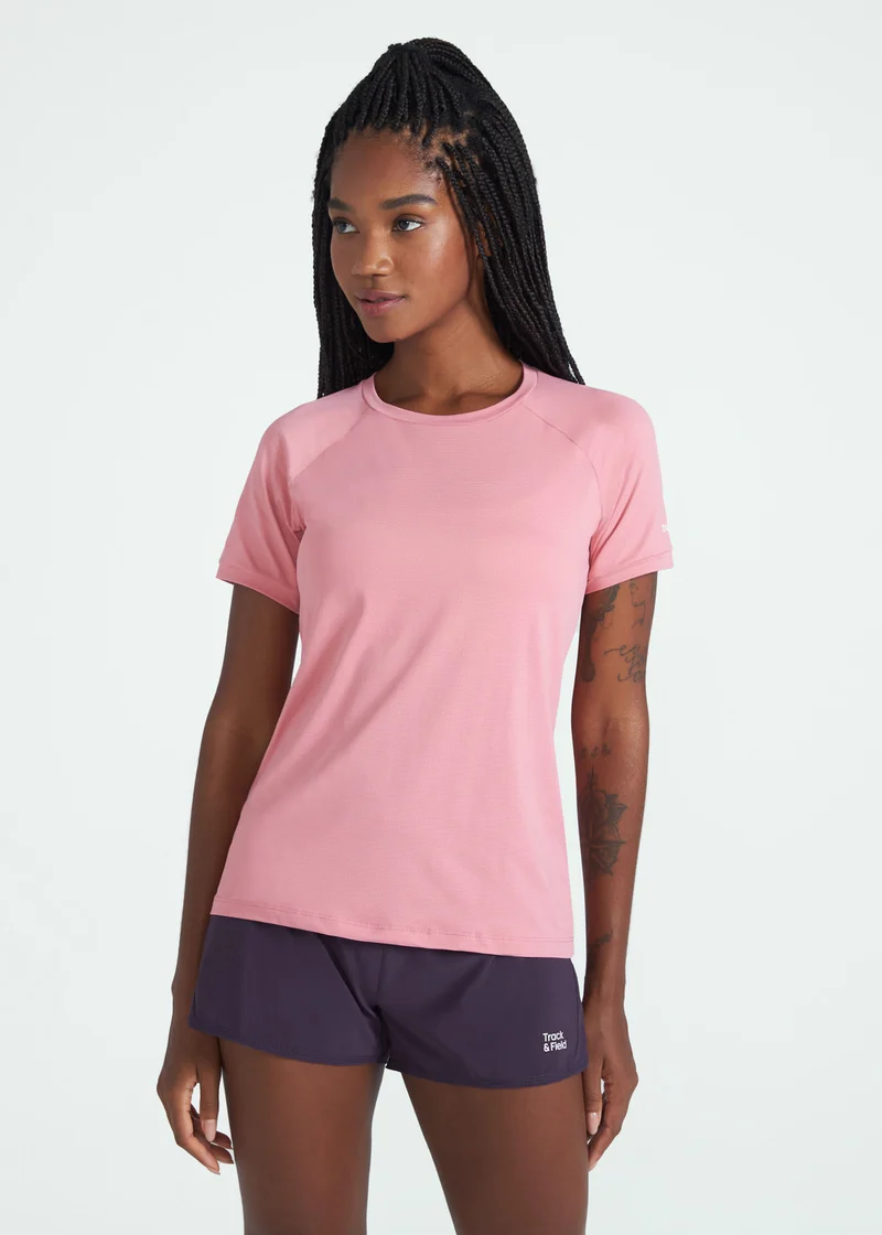 T-shirt Mulher Manga Curta Uv Mesh