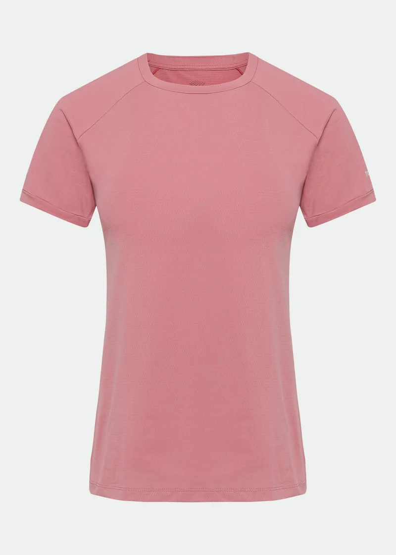 T-shirt Mulher Manga Curta Uv Mesh
