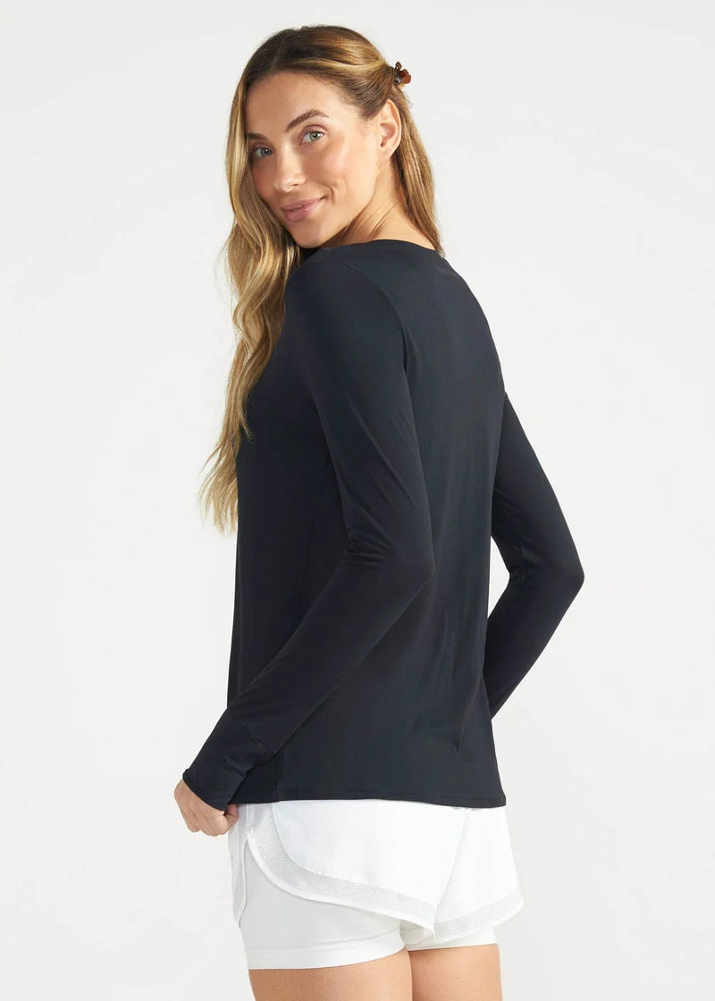 T-Shirt Mulher Manga Longa Thermodry Dedeira