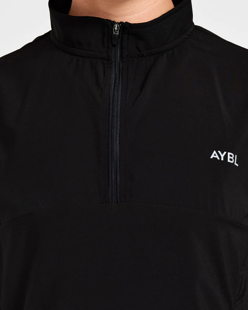Run 1/2 Zip Jacket - Noir