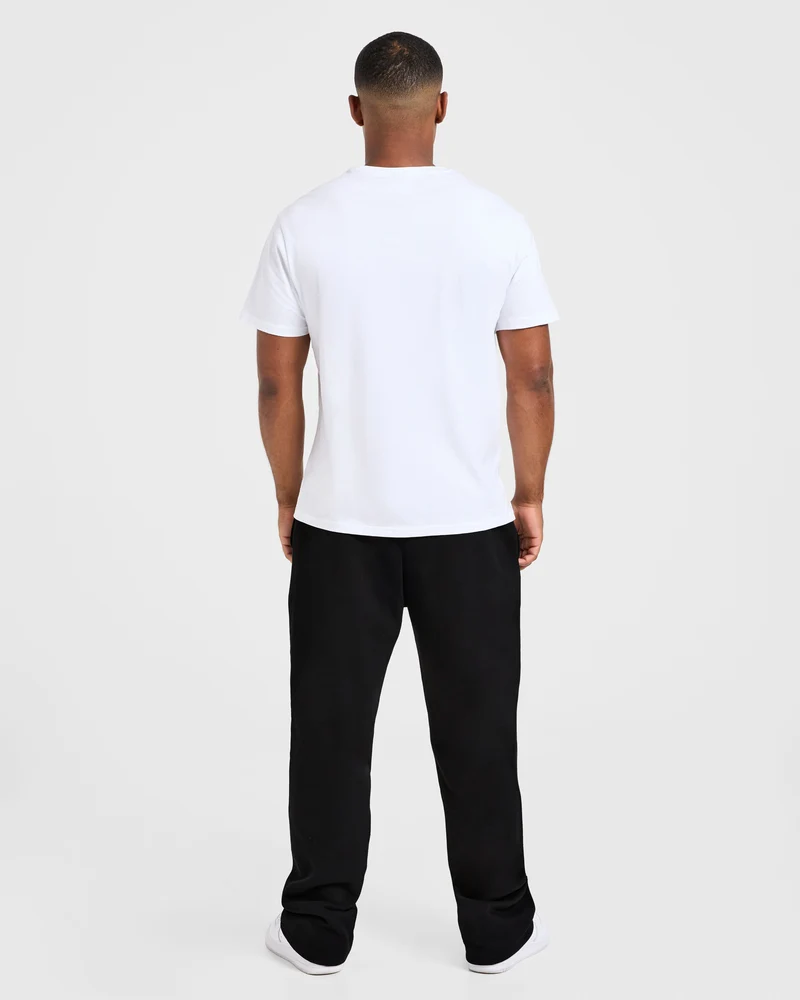 Essential Oversized Straight Leg Joggers - Noir