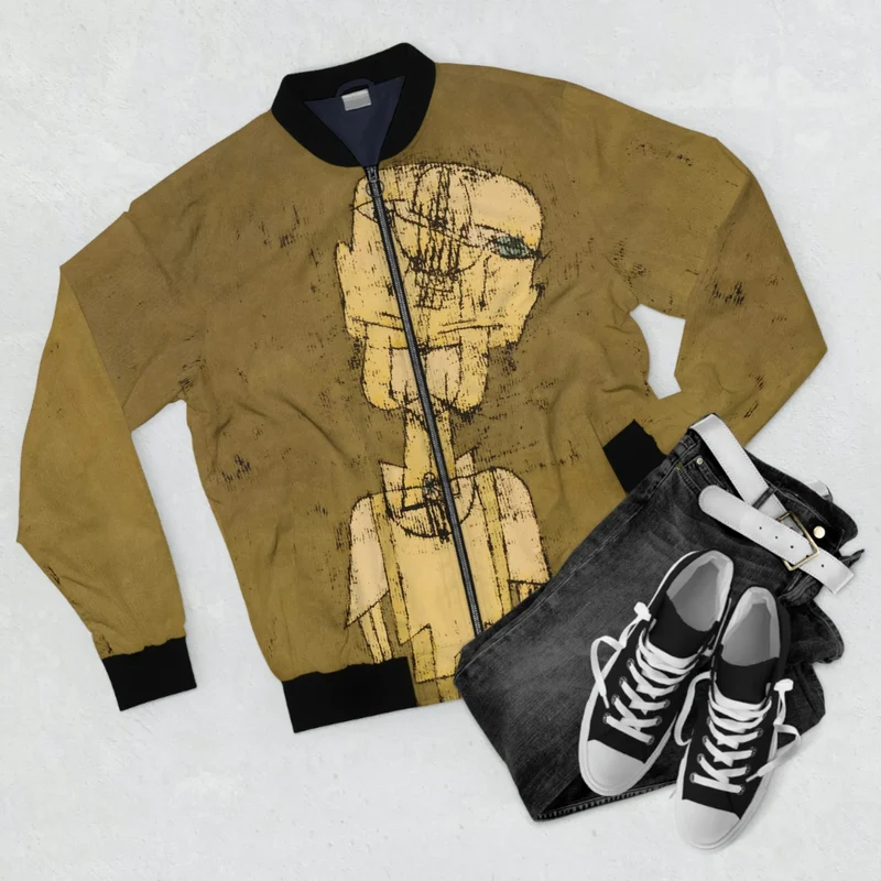 Ghost of a Genius Paul Klee Art Bomber Jacket