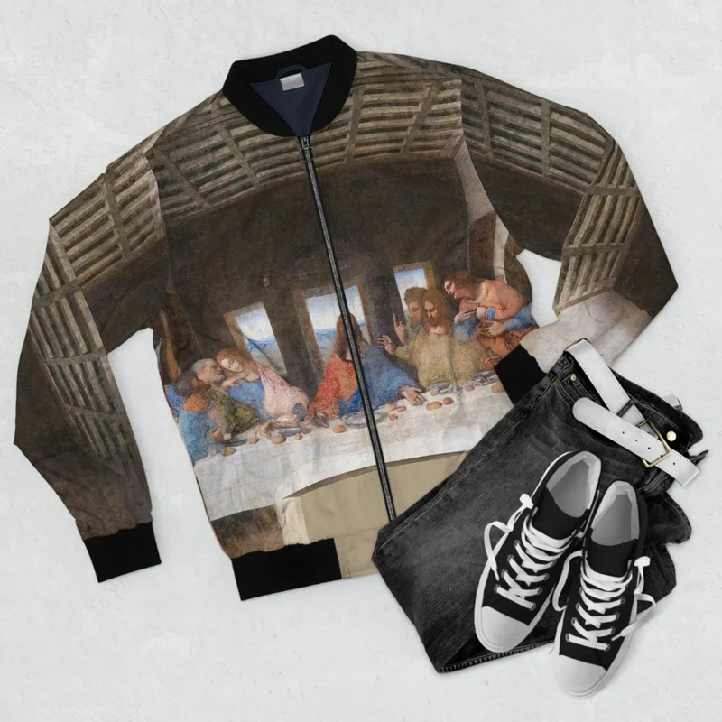 Leonardo Da Vinci The Last Supper Bomber Jacket