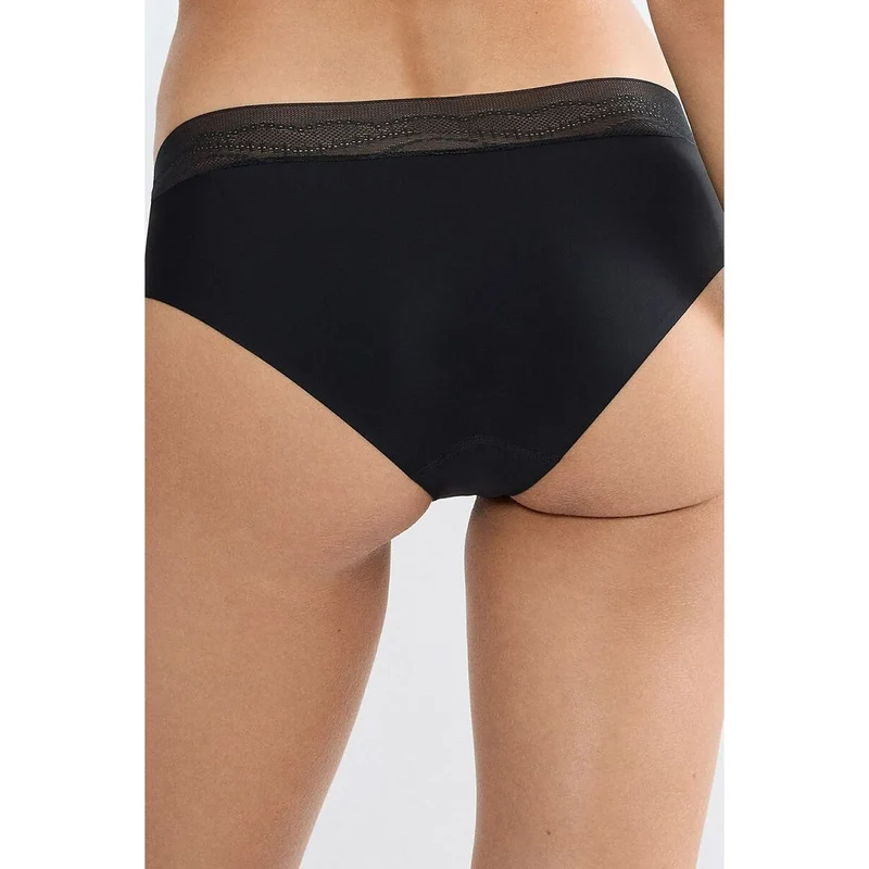 Culottes femmes confort microfibre dentelle recyclée invisibles sous vêtements