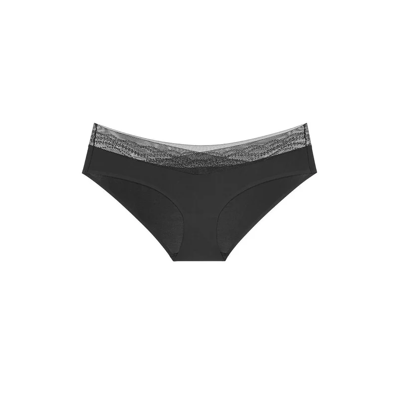 Culottes femmes confort microfibre dentelle recyclée invisibles sous vêtements