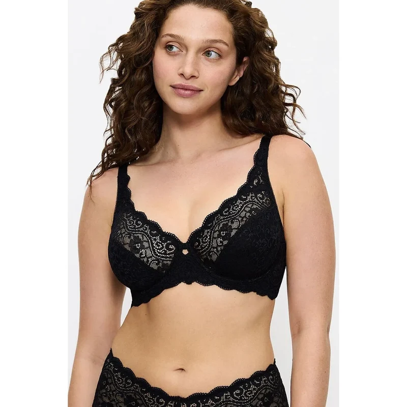 Soutien-gorge dentelle florale Amourette 10209574-0004 maintien naturel femme