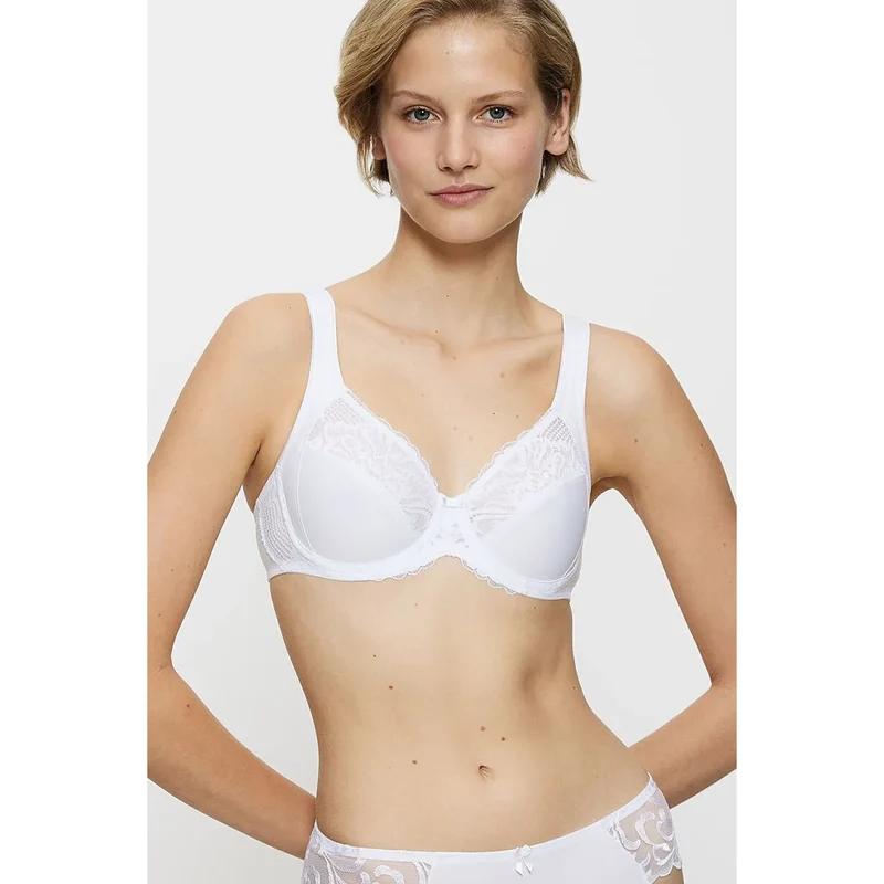 Soutien-gorge souple dentelle coton confort quotidien maintien femme