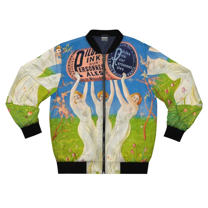 Pink Pills for Pale People Bomber Jacket