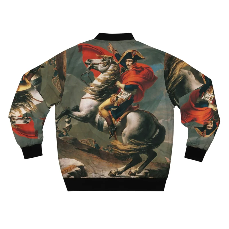 Napoleon Crossing the Alps Bomber Jacket