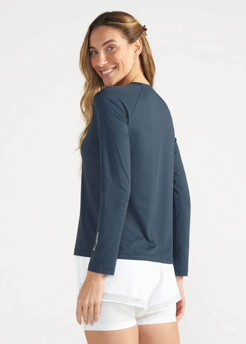 T-shirt Mulher Manga Longa Uv Mesh