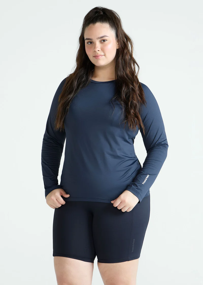 T-shirt Mulher Manga Longa Uv Mesh