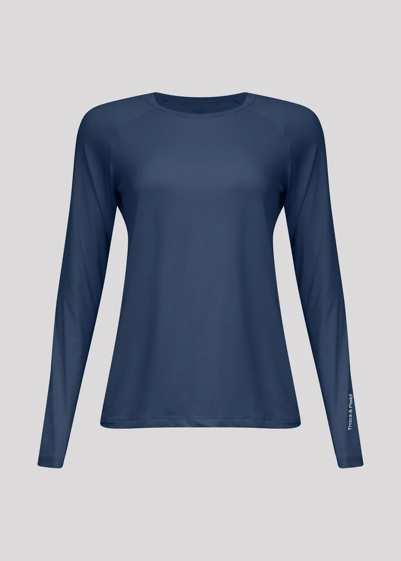 T-shirt Mulher Manga Longa Uv Mesh
