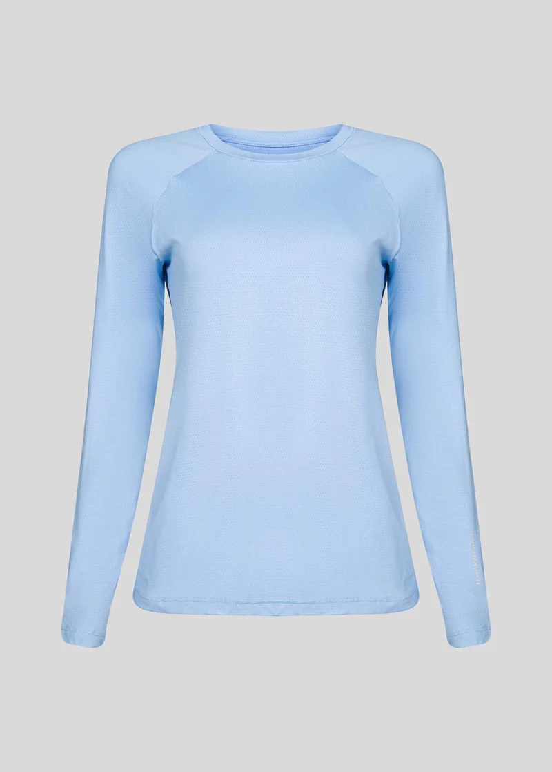 T-shirt Mulher Manga Longa Uv Mesh Celestial