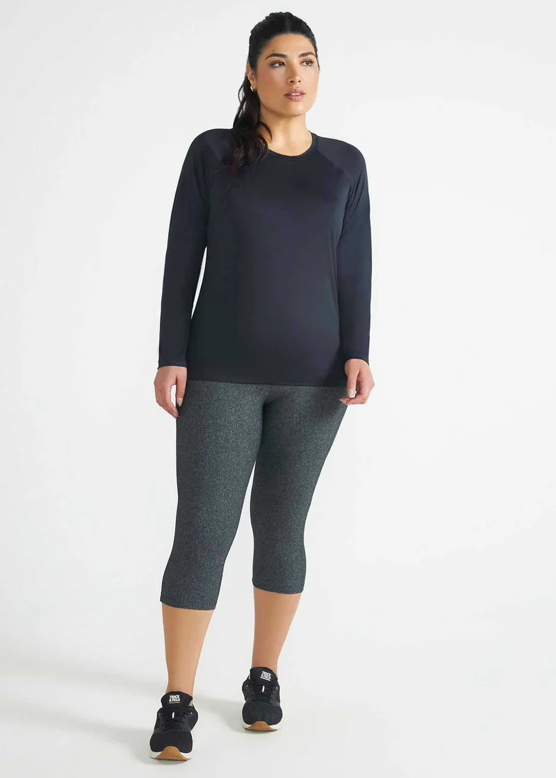 T-shirt Mulher Manga Longa Uv Mesh