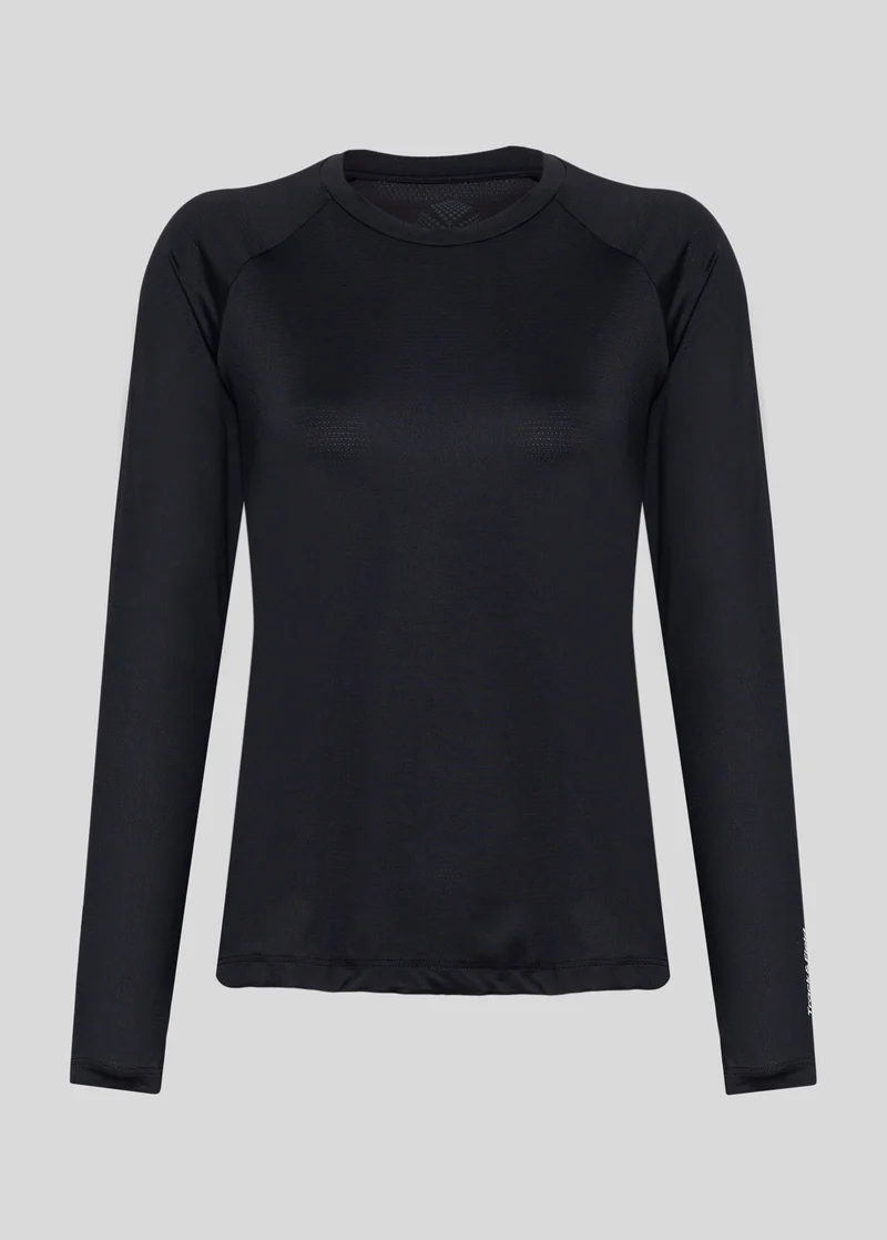 T-shirt Mulher Manga Longa Uv Mesh
