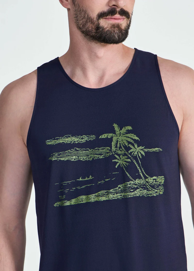T-Shirt Homem Sem Manga Thermodry Ilha