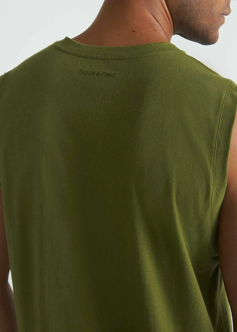 T-Shirt Homem Sem Manga Básica