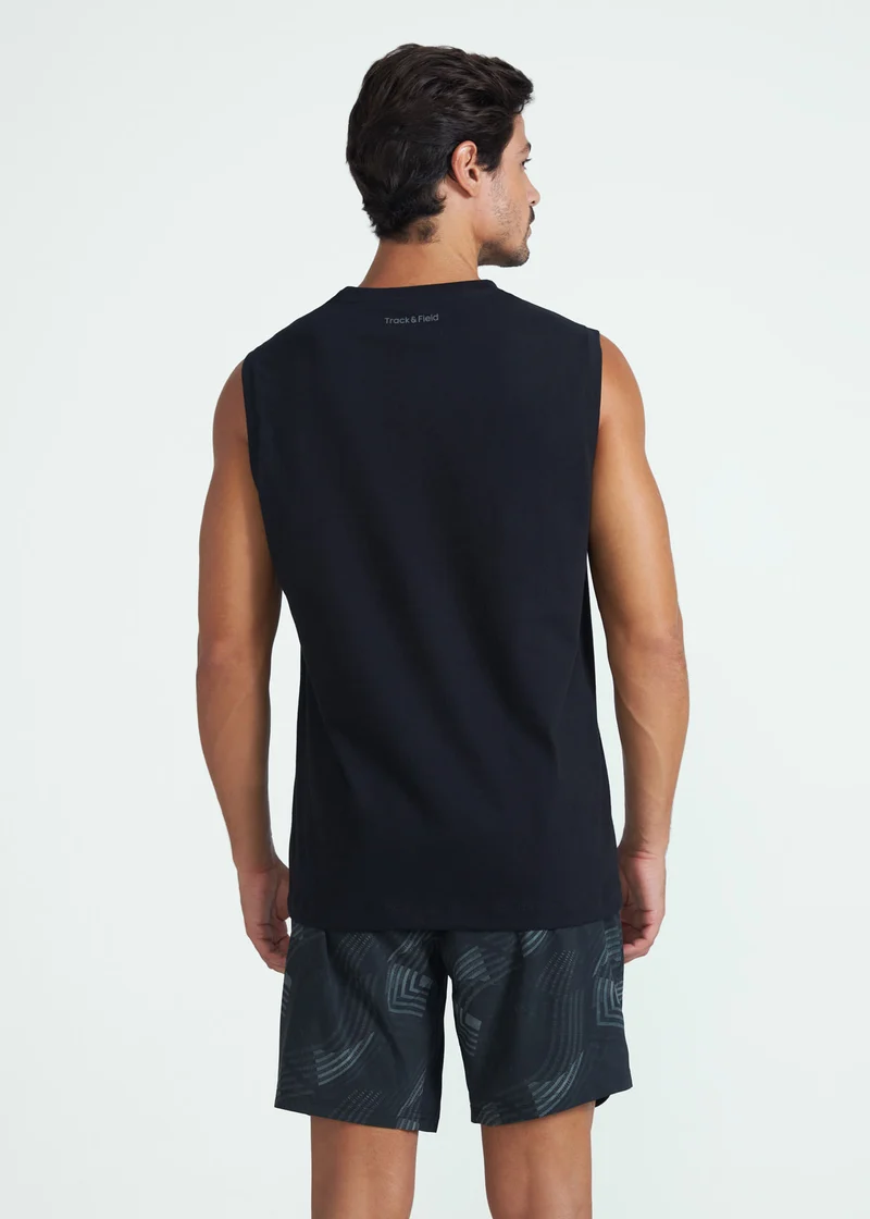T-Shirt Homem Sem Manga Básica