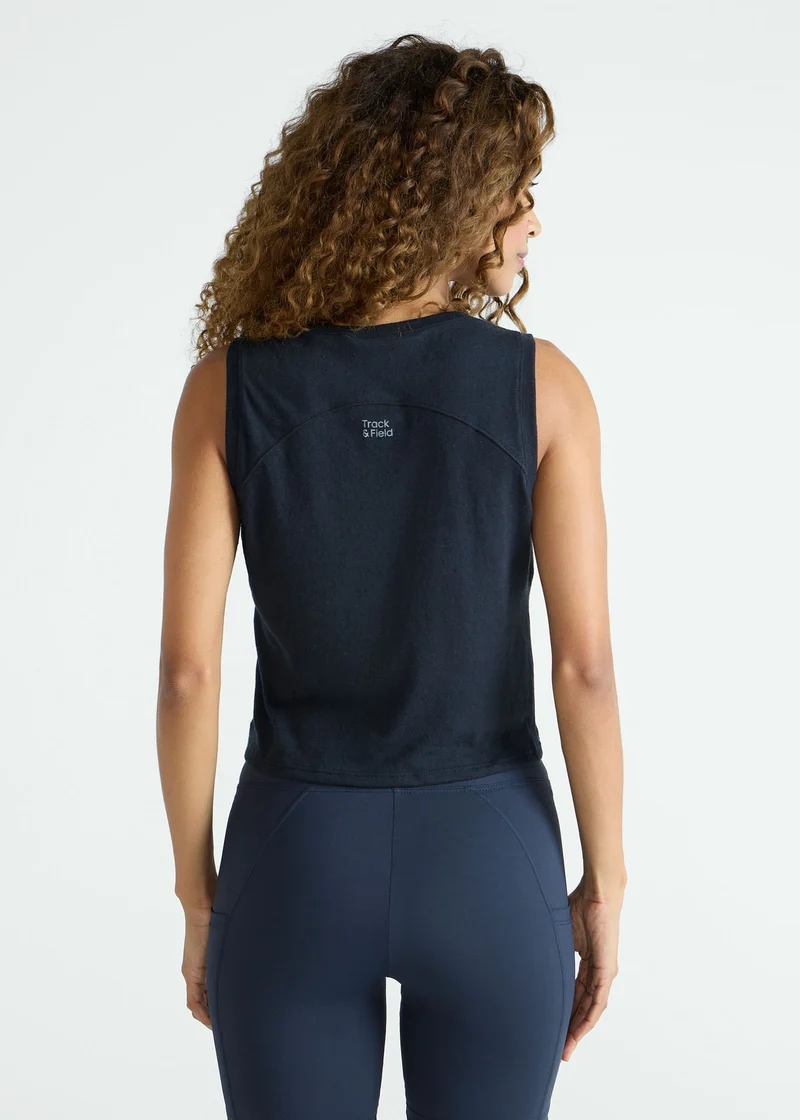 T-Shirt Mulher Sem Manga Cropped