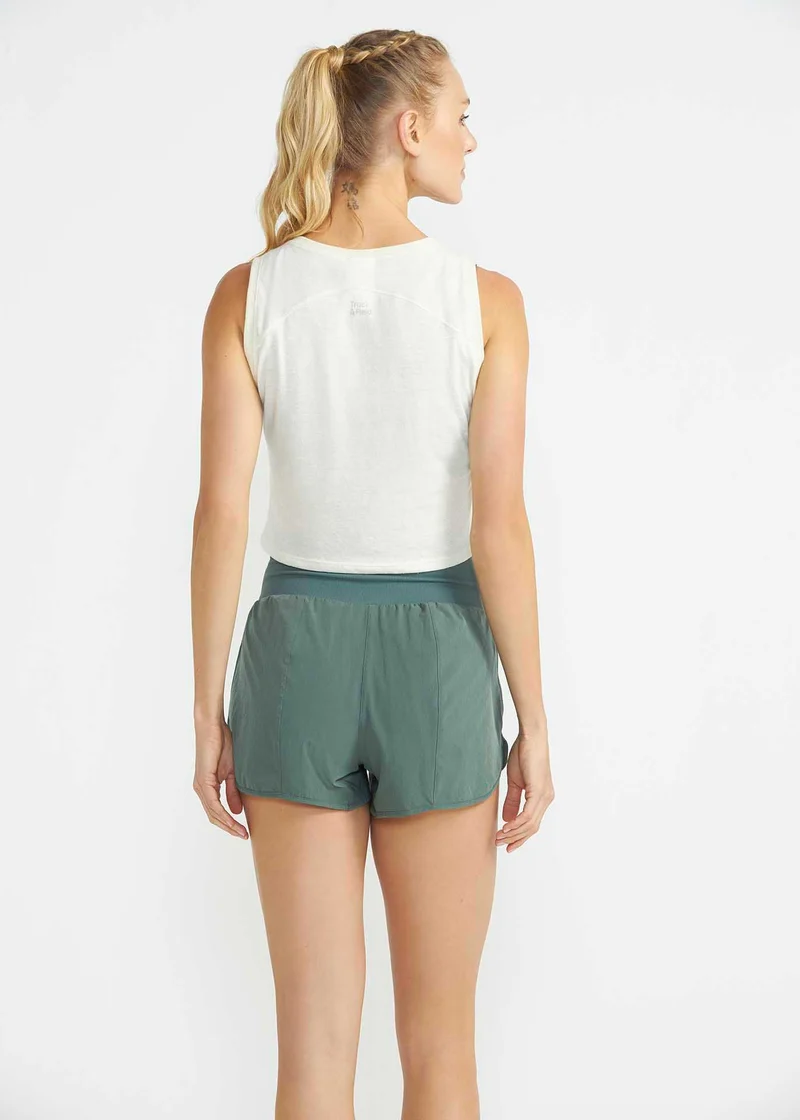T-Shirt Mulher Sem Manga Cropped