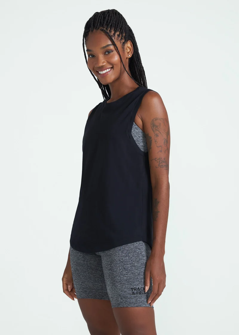 T-Shirt Mulher Sem Manga Reta