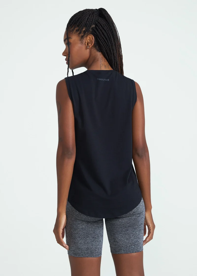 T-Shirt Mulher Sem Manga Reta