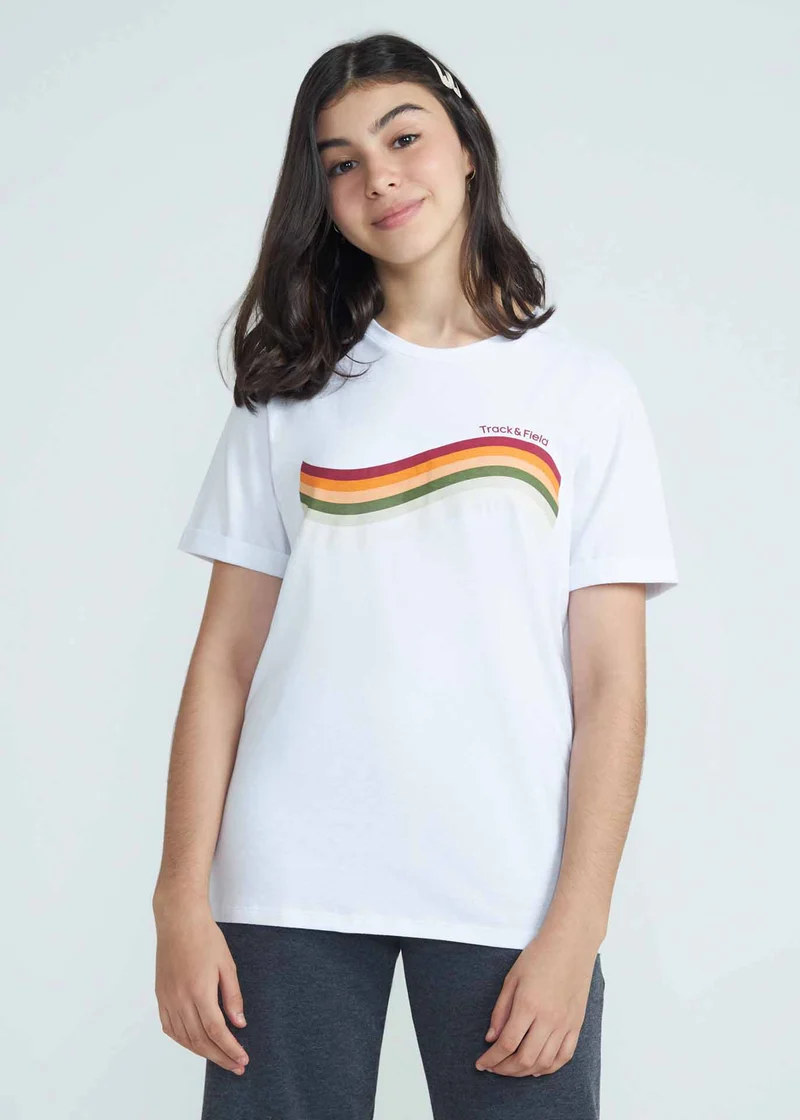 T-shirt Unissex Manga Curta Colours Teen