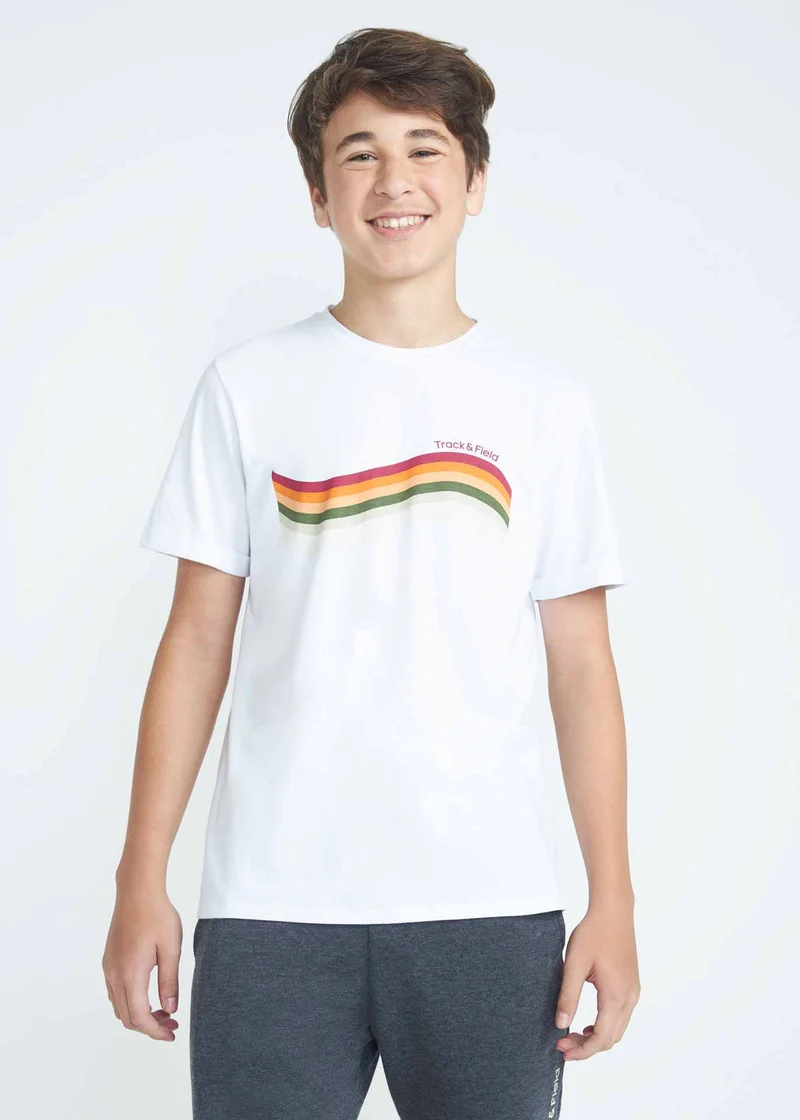 T-shirt Unissex Manga Curta Colours Teen