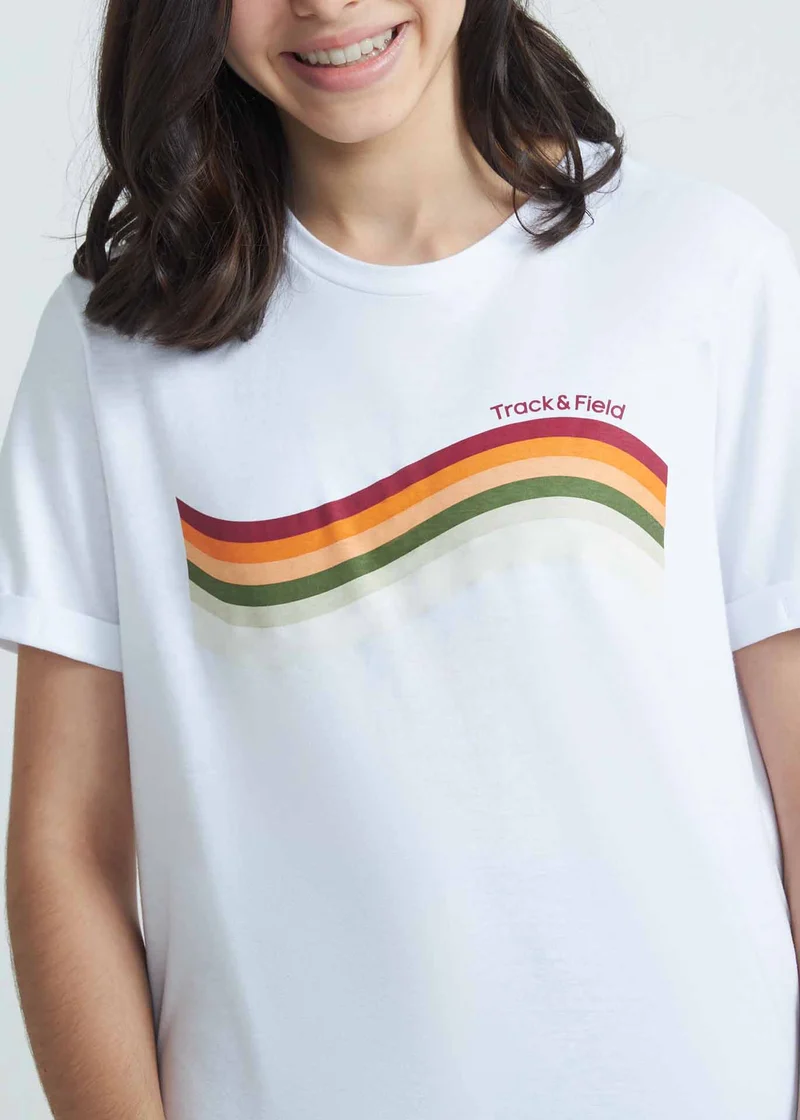 T-shirt Unissex Manga Curta Colours Teen