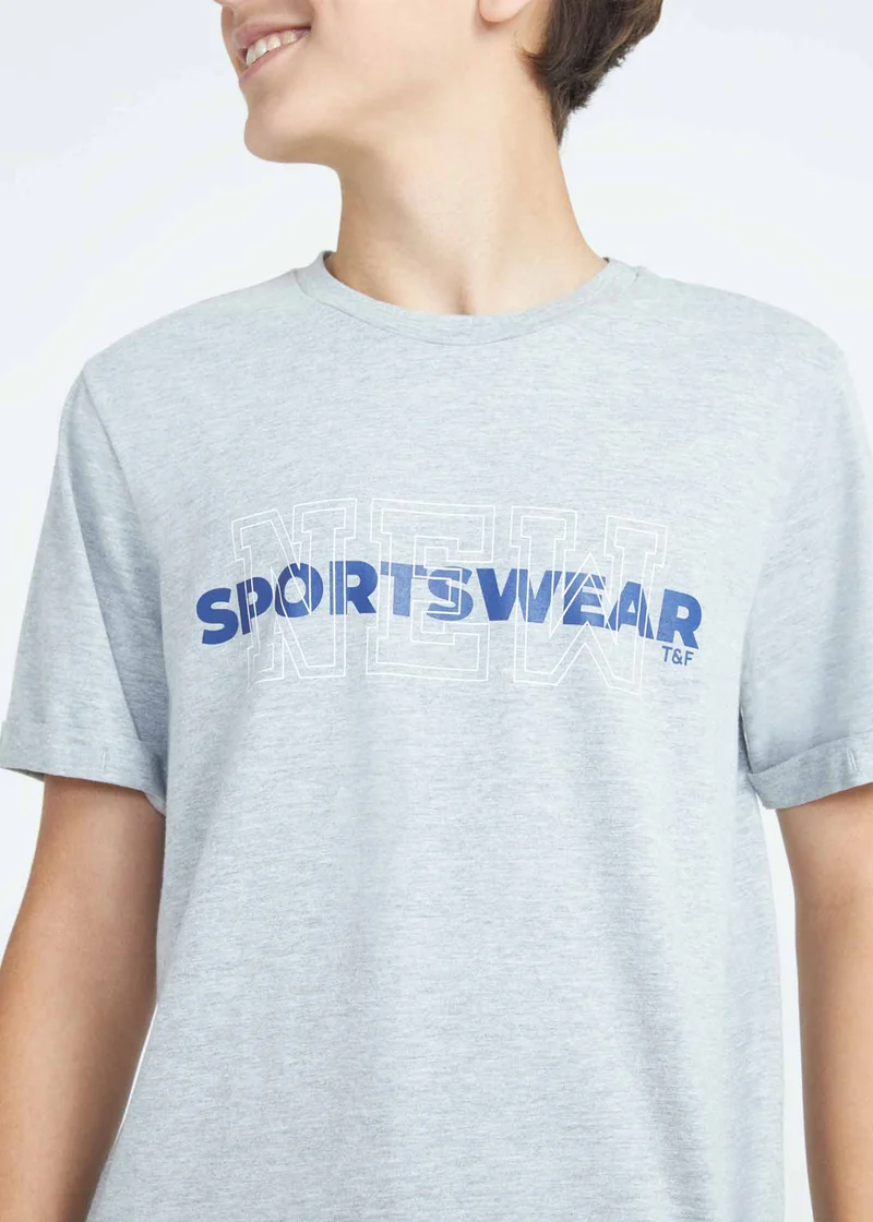 T-shirt Unissex New Sports Manga Curta Teen