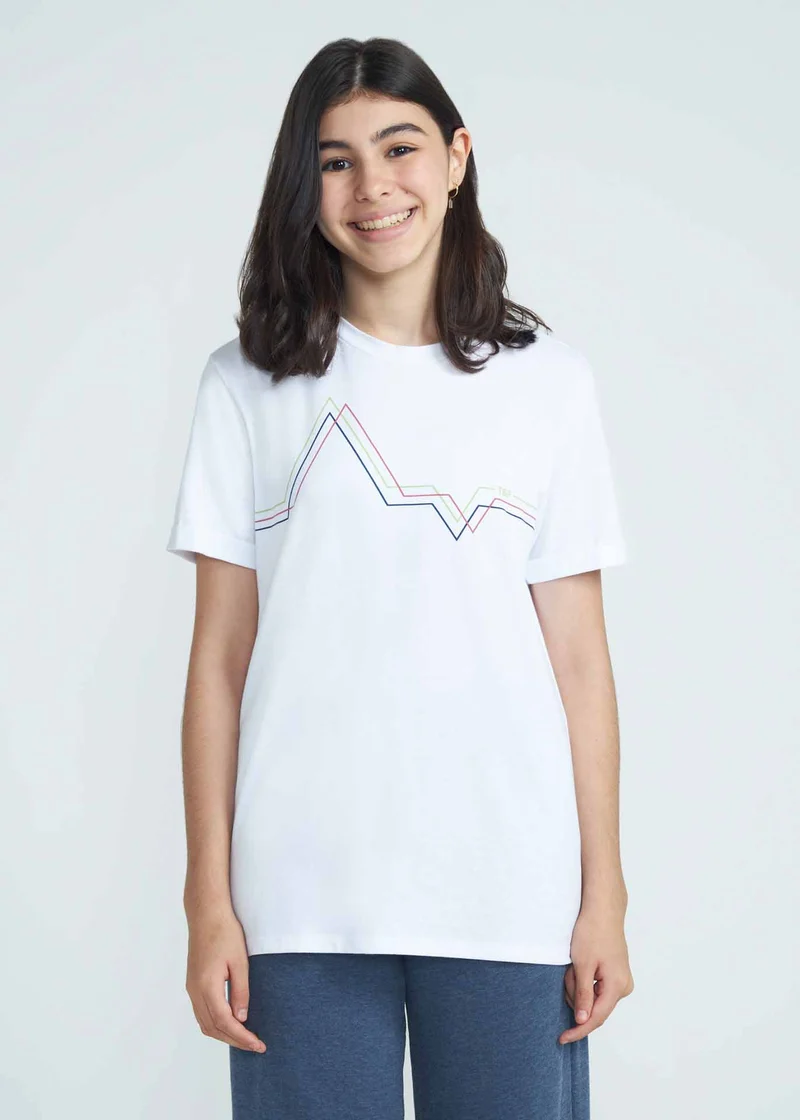 T-shirt Unissex Pulse Manga Curta Teen