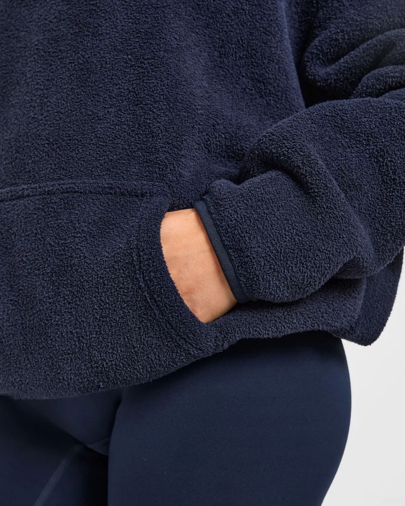 AYBL Sports Oversized Fleece Hoodie - Navy