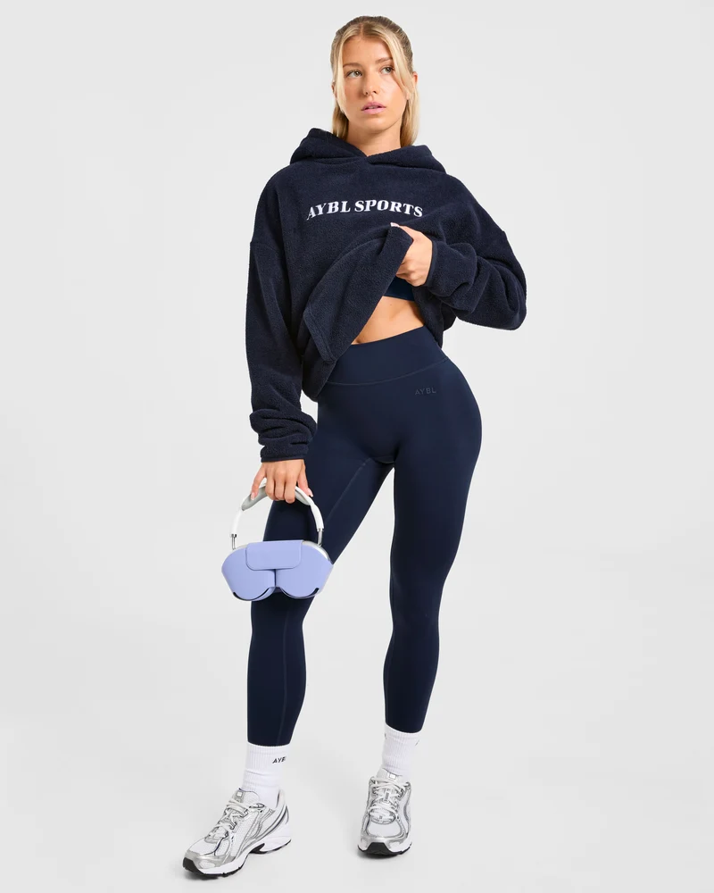 AYBL Sports Oversized Fleece Hoodie - Navy