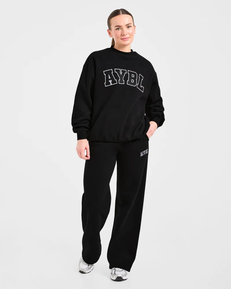 Varsity 2.0 Oversized Sweatshirt - Noir