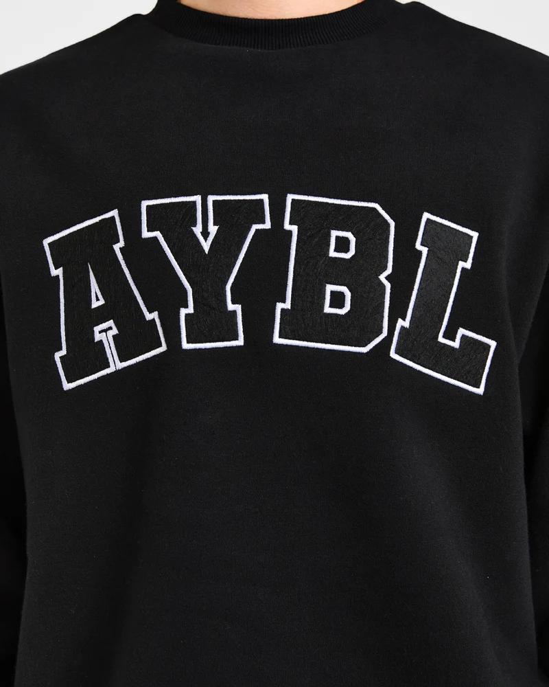 Varsity 2.0 Oversized Sweatshirt - Noir