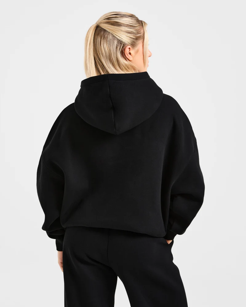 Varsity 2.0 Oversized Hoodie - Noir