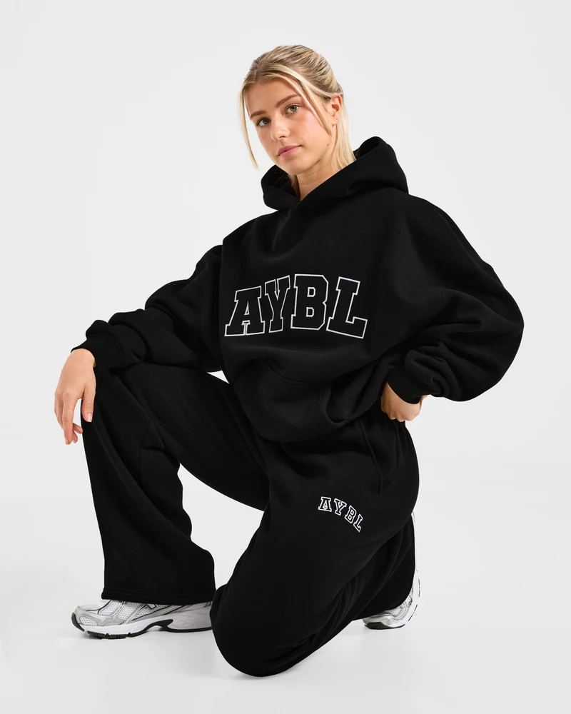 Varsity 2.0 Oversized Hoodie - Noir