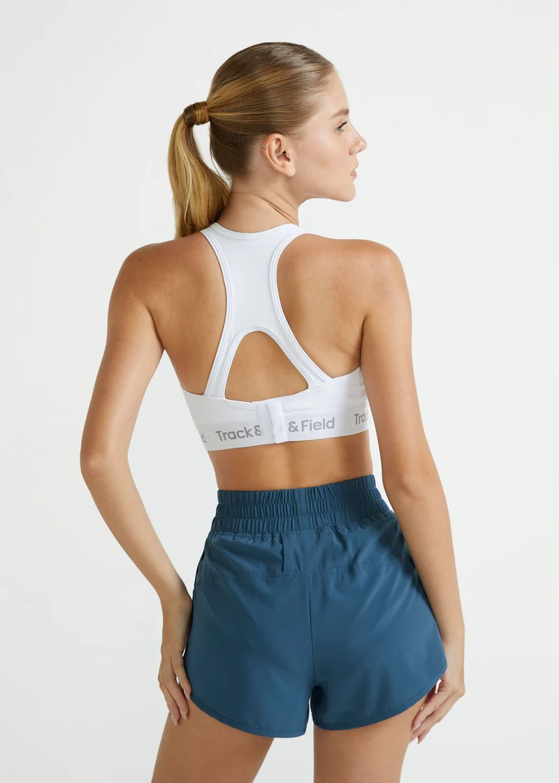 Top Mulher Elástico Logo T&F