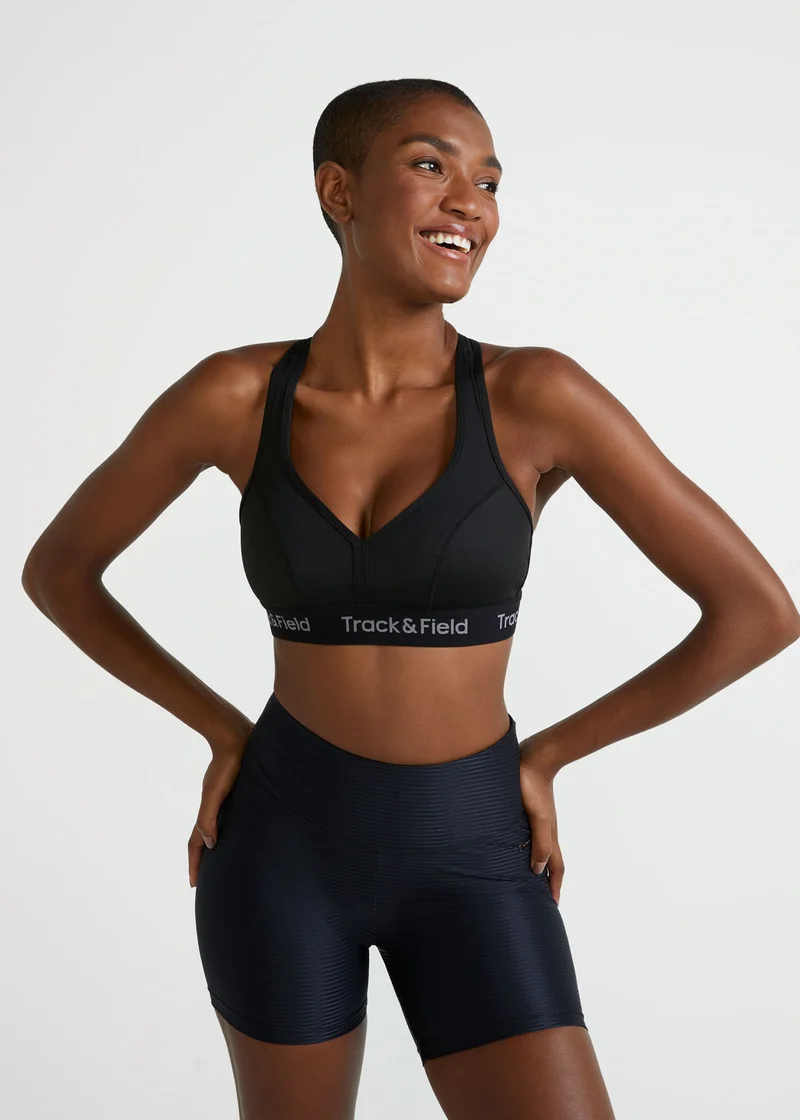 Top Mulher Elástico Logo T&F
