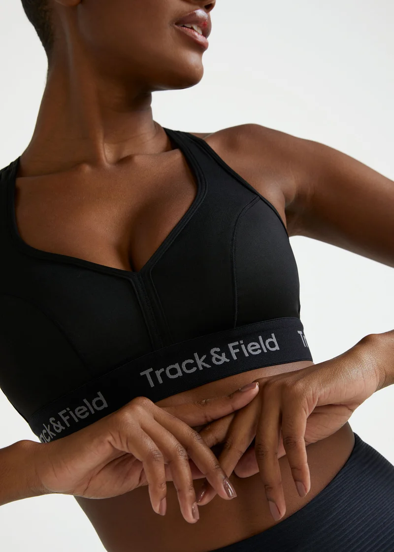 Top Mulher Elástico Logo T&F