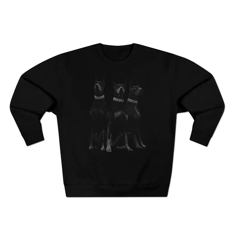 Dobermans Pinscher Gangster Dog Art Sweatshirt