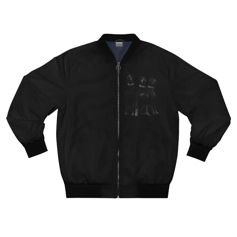 Dobermans Pinscher Gangster Dog Art Bomber Jacket